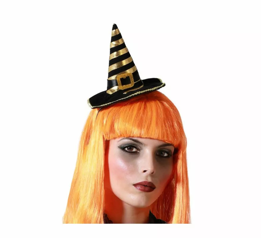 Mini Sombrero de Bruja a Rayas en varios colores