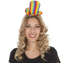 Regenbogen Stirnband Mini Hut
