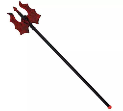 Mini Tridente negro y rojo de juguete de 56 cm