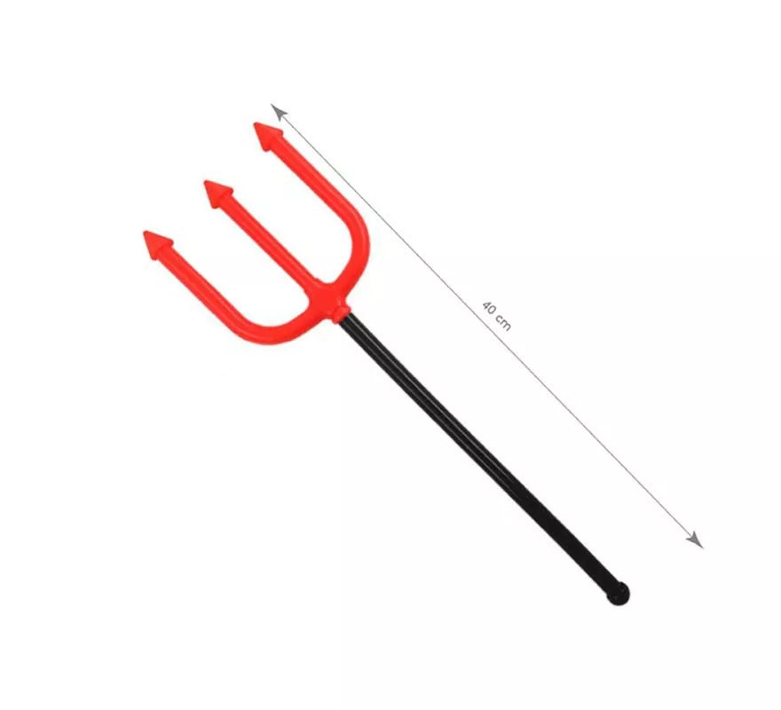 Translation missing: de.Mini Tridente rojo de 40 cm