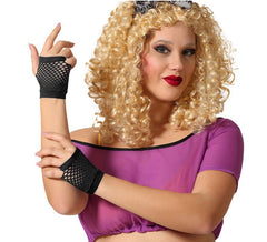 Mitts Schwarz Gitter