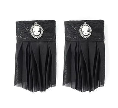 Schwarze Gothic-Fäustlinge