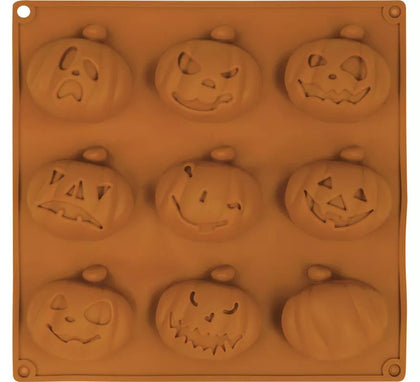 Molde 9 Calabazas Silicona de 24x25 cm