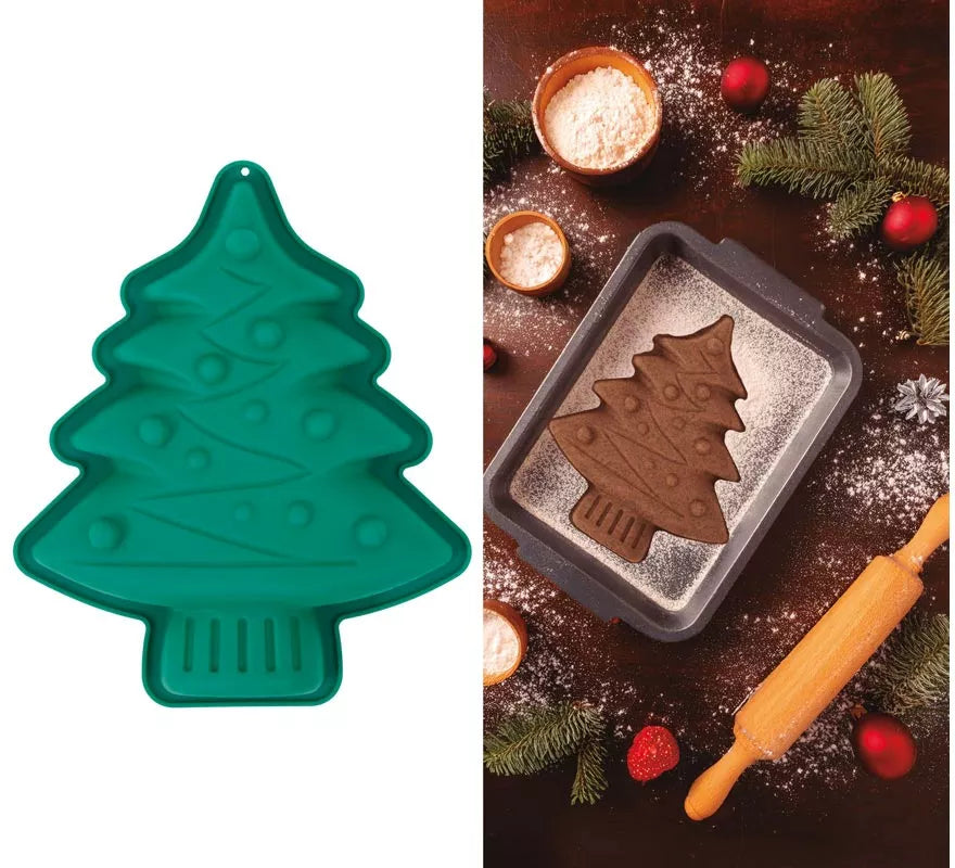 Translation missing: de.Molde Árbol de Navidad de Silicona para Pasteles 18x16 cm