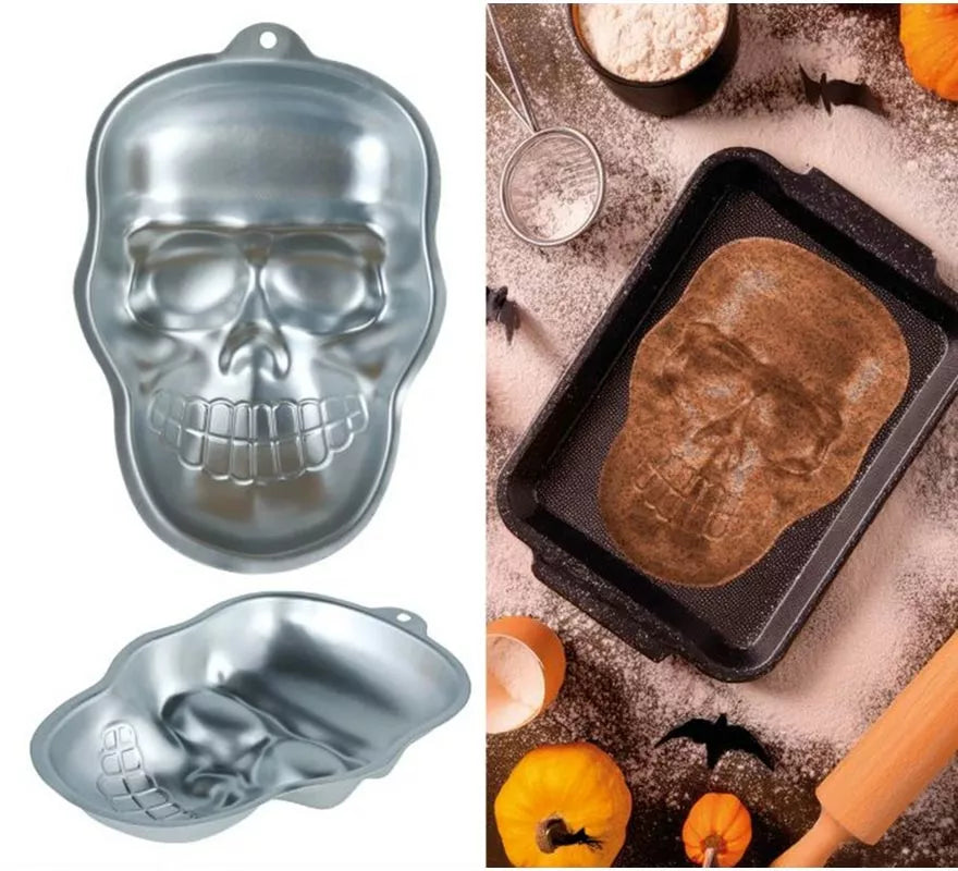 Translation missing: de.Molde Calavera Aleación de Aluminio de 27x18 cm