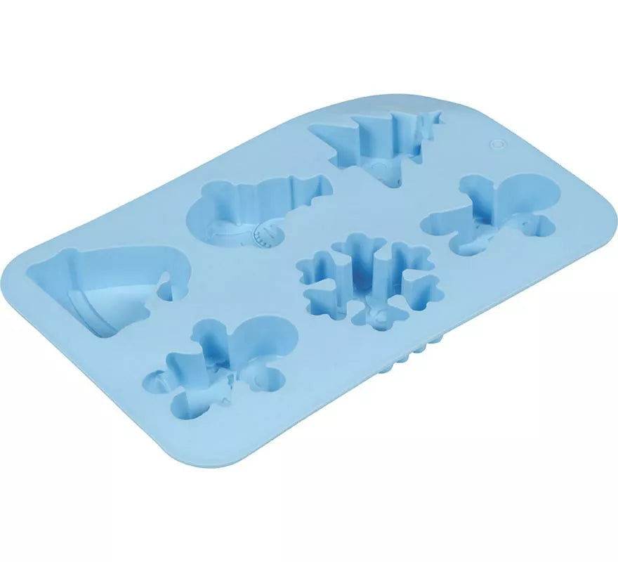 Translation missing: de.Molde de Silicona azul para 6 Galletas Navideñas de 16x25 cm