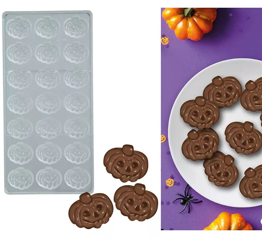 Translation missing: de.Molde para 21 Calabazas de Chocolate 27.5x13 cm