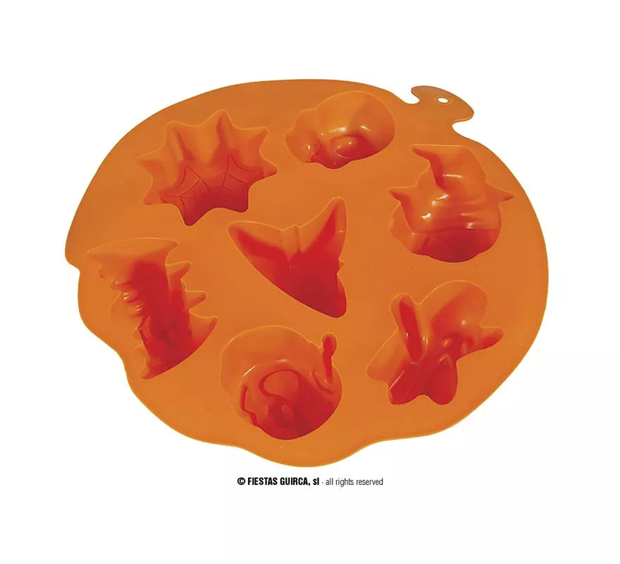 Molde Figuras Halloween para 7 Galletas de 26x23 cm