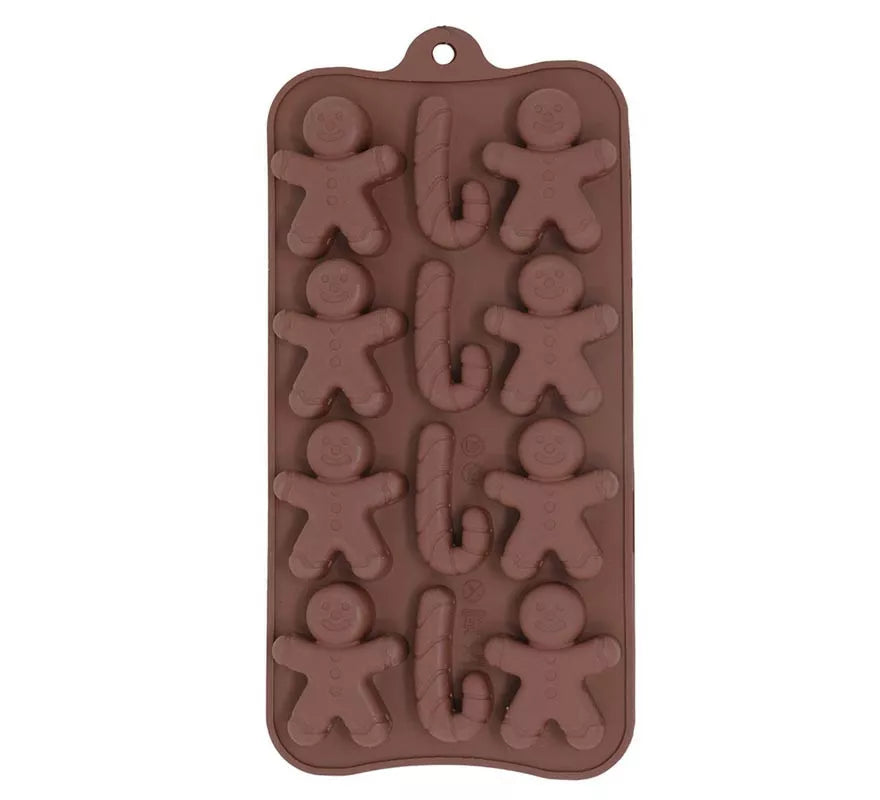 Translation missing: de.Molde Rectangular para 12 Galletas de silicona de 10x20 cm