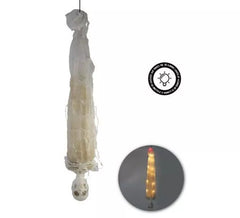 Deko-Mumie kopfüber hängend mit Licht 89 cm