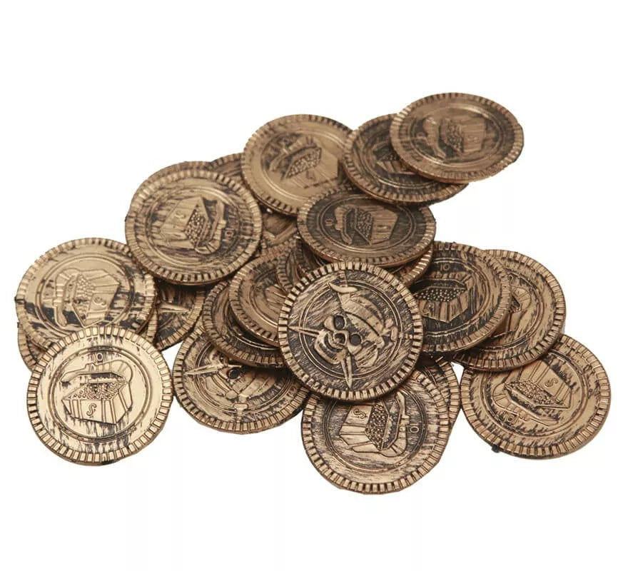 Translation missing: de.Monedas imitación oro de Pirata o Ladrón