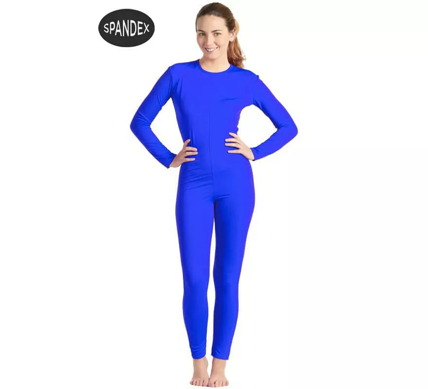 Translation missing: de.Mono interior de spandex Azul para mujer