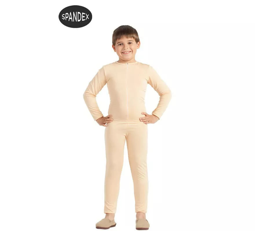 Translation missing: de.Mono interior de spandex beige para niños