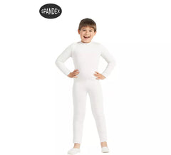 Weißer Spandexoverall für Kinder
