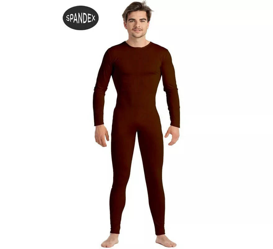 Translation missing: de.Mono interior de spandex Marrón para hombre