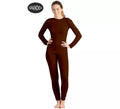 Mono interior de spandex Marrón para mujer