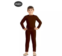Brauner Spandexoverall für Kinder