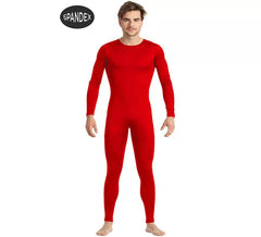Roter Spandexoverall für Herren