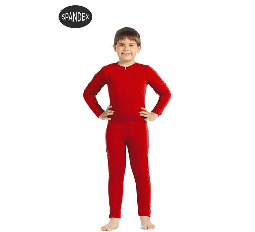 Translation missing: de.Mono interior de spandex Rojo para niños