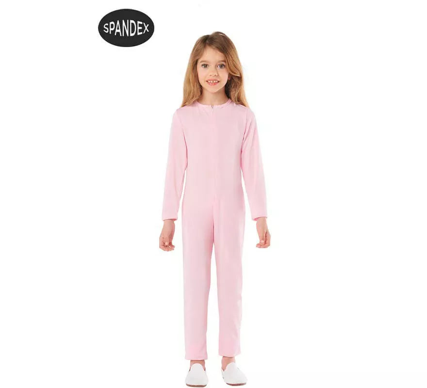 Translation missing: de.Mono o Maillot de Color Rosa Spandex para Niños
