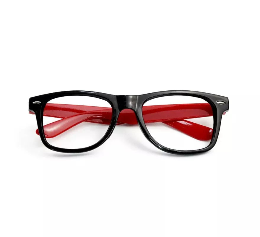 Translation missing: de.Montura de Nerd rojo y negro