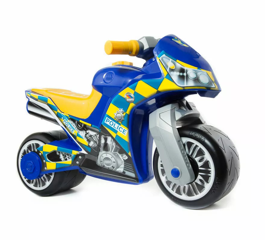 Translation missing: de.Moto Correpasillos Policía azul