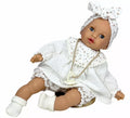 Muñeca Álex Muselina blanca con chupete de 40 cm