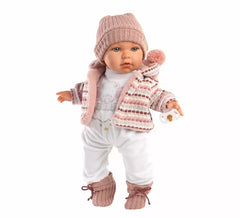 42 cm große Baby-Julia-Llorona-Puppe mit Strickoutfit