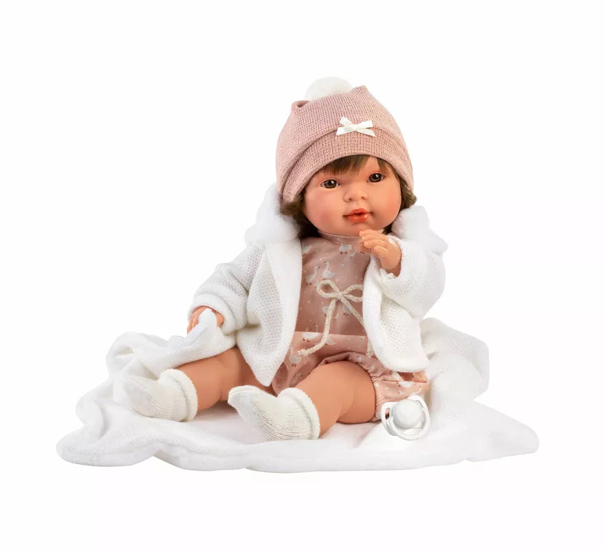 Translation missing: de.Muñeca Carla Llorona de 42 cm con Mantita y Conjunto