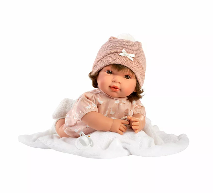 Translation missing: de.Muñeca Carla Llorona de 42 cm con Mantita y Conjunto