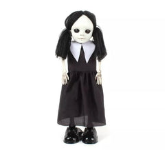 Gothic-Puppe mit dekorativen Zöpfen von 52 cm