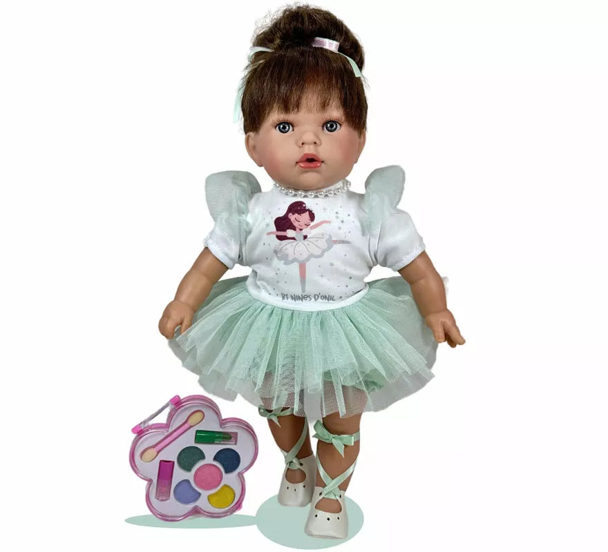Translation missing: de.Muñeca Little Tita Bailarina verde menta con Maquillaje de 40 cm