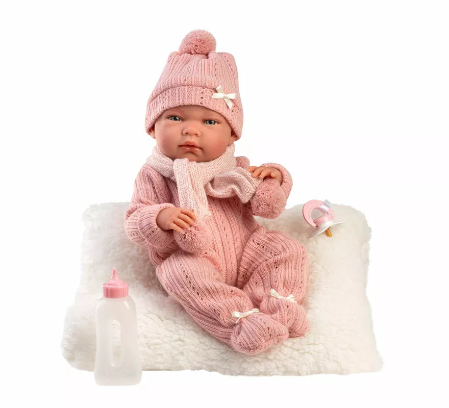 Translation missing: de.Muñeca Nica Recién Nacida de 40 cm con Cojín y Conjunto