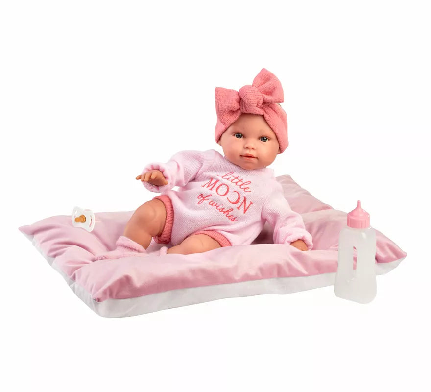 Translation missing: de.Muñeca Olivia Llorona de 38 cm con Cojín, Biberón y Chupete