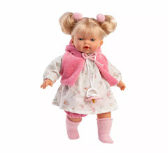 33 cm große Roberta Llorona-Puppe mit bedrucktem Kleid und Umhang