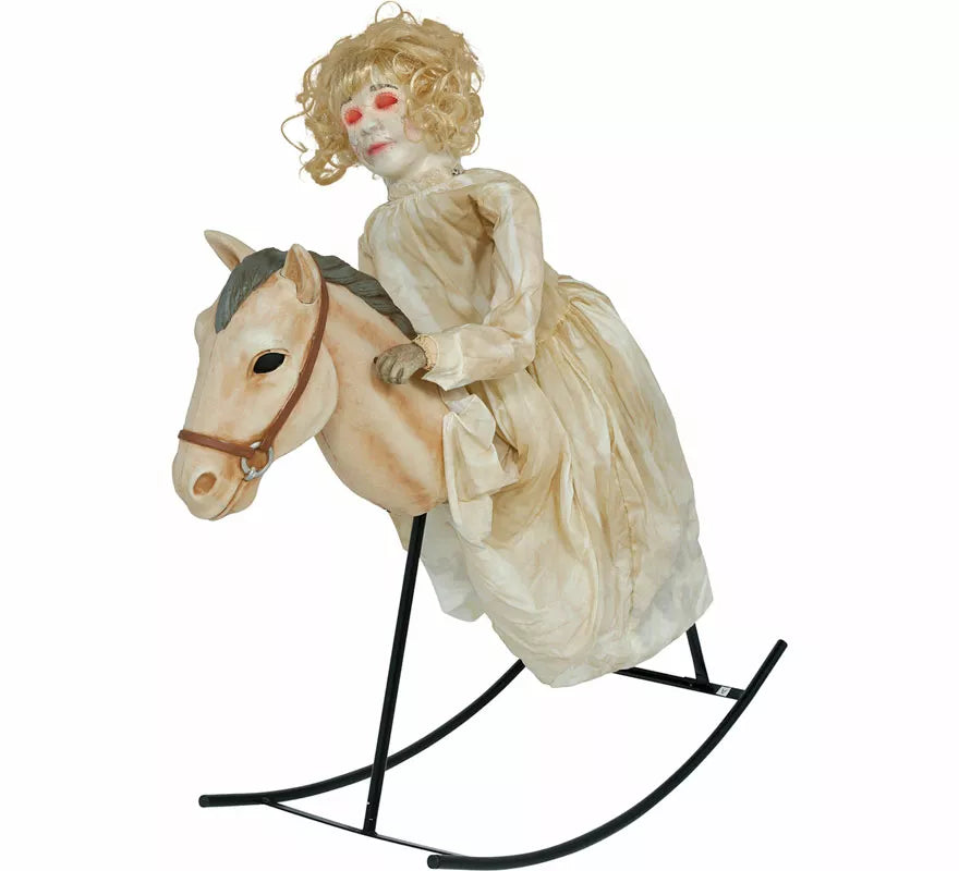Translation missing: de.Muñeca Terrorífica a Caballito con Luz, Sonido y Movimiento de 100 cm