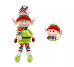 Sitzende grüne Elfenpuppe 46 cm