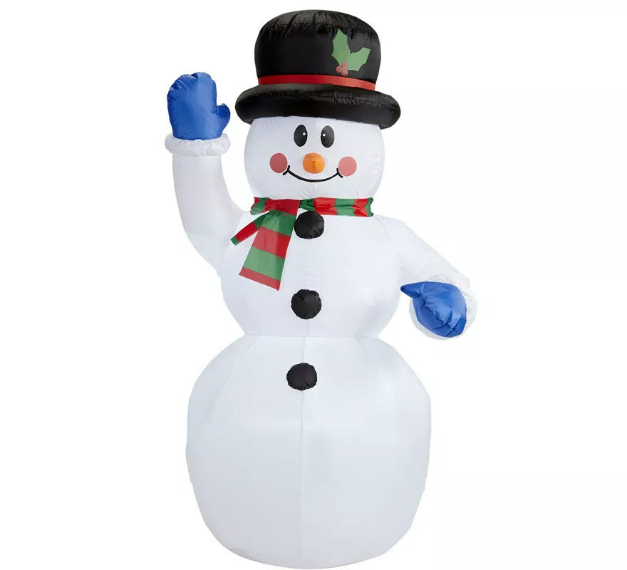 Translation missing: de.Muñeco de Nieve Hinchable Luminoso con Ventilador de 150 cm