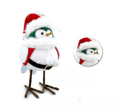 18 cm weiße Weihnachtsvogelpuppe