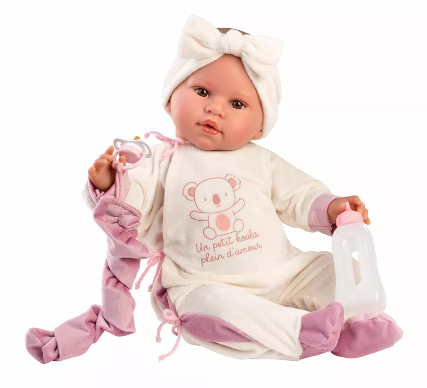 Translation missing: de.Muñeco Leo Llorón de 45 cm con Conjunto Koala y Biberón