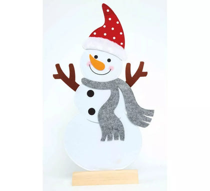 Muñeco Nieve Sobremesa 67 cm de Madera