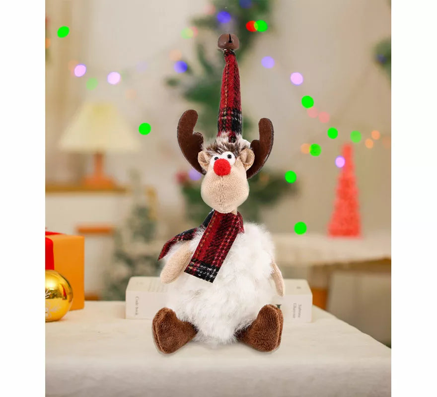 Translation missing: de.Muñeco Oveja Navidad Sentado de 23 cm