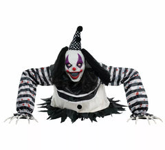 Horror-Clown-Puppe mit Licht, Ton und Bewegung von 105 cm