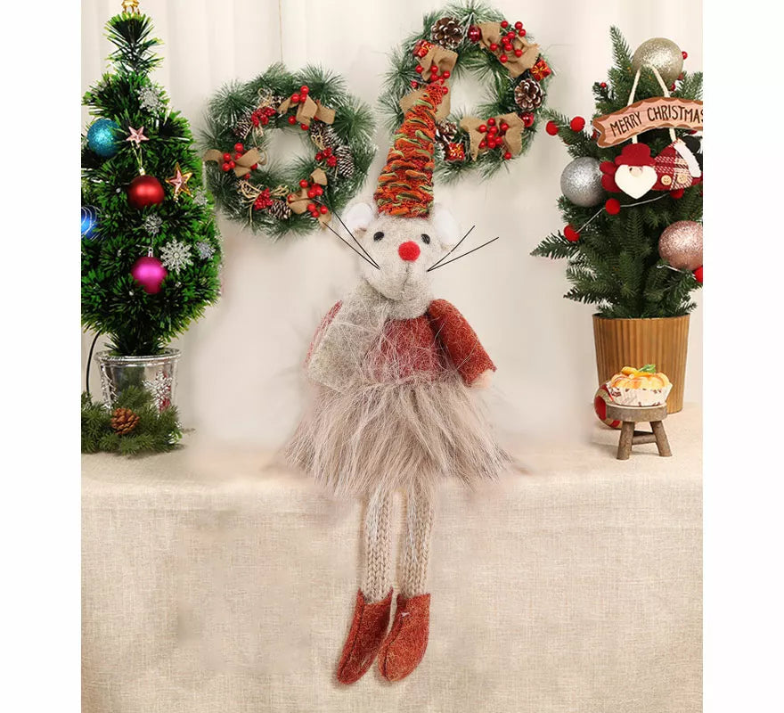 Translation missing: de.Muñeco Ratona Navidad Sentado de 21 cm