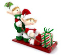 Muñecos de Elfos de Navidad con Trineo y regalos de 30 cm