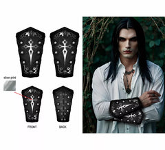 Gothic-Armbänder aus Kunstleder