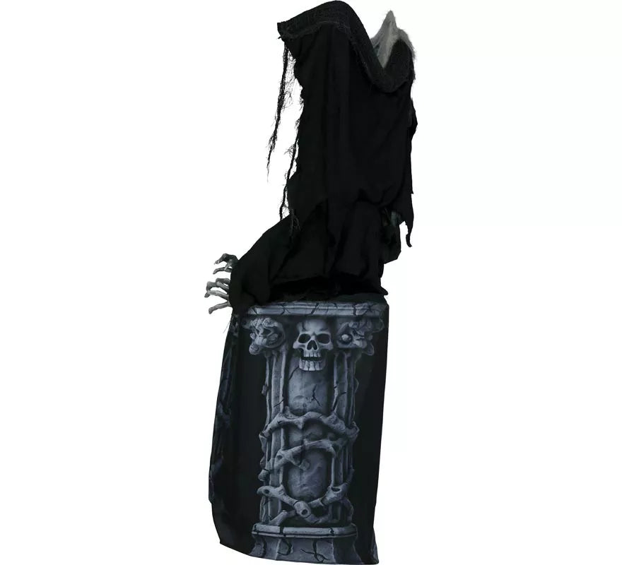 Murciélago en Lápida con Luz de Sonido y Movimiento de 150 cm