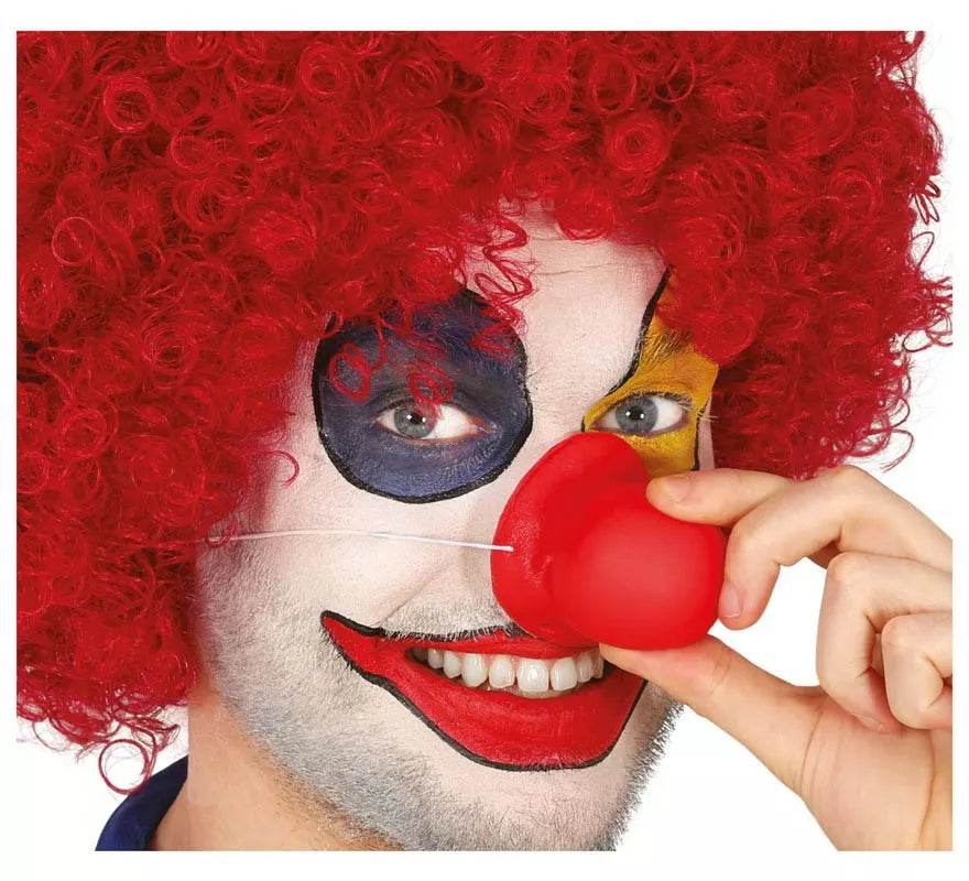 Nariz de Payaso roja de Látex con sonido