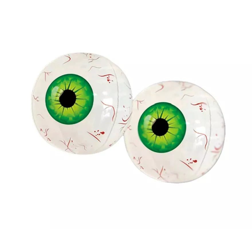 Translation missing: de.Ojos Hinchables 2 piezas verdes de 55 cm