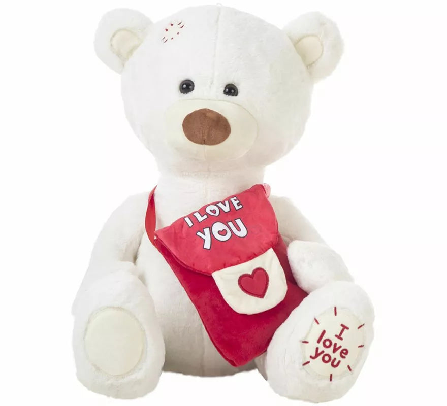 Translation missing: de.Oso blanco de Peluche Mensajero del Amor en varios tamaños
